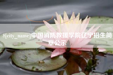 睢县中国消防救援学院辽宁招生简章公示