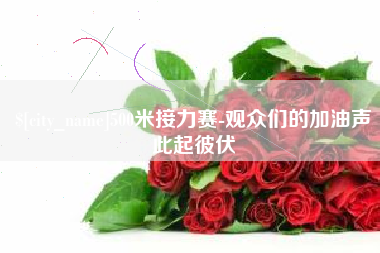 睢县500米接力赛-观众们的加油声此起彼伏