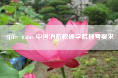 睢县中国消防救援学院报考要求