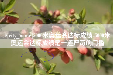 睢县5000米奥运会达标成绩-5000米奥运会达标成绩是一道严苛的门槛
