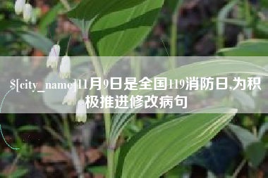 睢县11月9日是全国119消防日,为积极推进修改病句