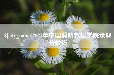 睢县2021年中国消防救援学院录取分数线