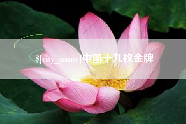 睢县中国十九枚金牌