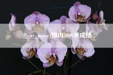 睢县国内5000米成绩