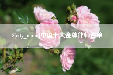 睢县中国十大金牌律师名单