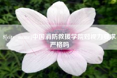 睢县中国消防救援学院对视力要求严格吗