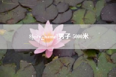 睢县男子 5000米