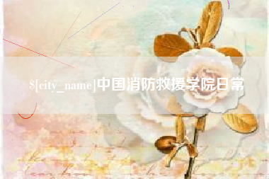 睢县中国消防救援学院日常