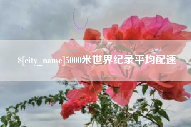 睢县5000米世界纪录平均配速
