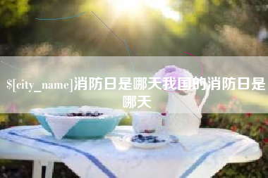 睢县消防日是哪天我国的消防日是哪天
