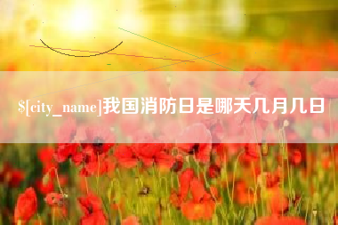 睢县我国消防日是哪天几月几日