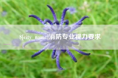 睢县消防专业视力要求