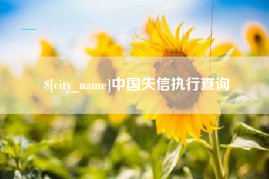 睢县中国失信执行查询