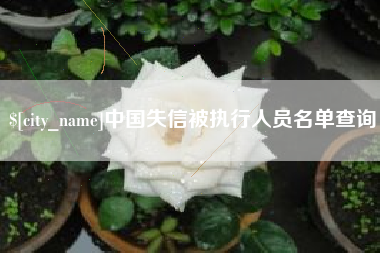 睢县中国失信被执行人员名单查询