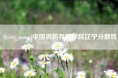 睢县中国消防救援学院辽宁分数线