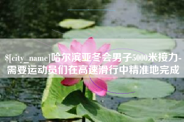 睢县哈尔滨亚冬会男子5000米接力-需要运动员们在高速滑行中精准地完成