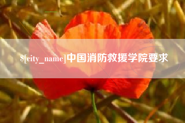 睢县中国消防救援学院要求