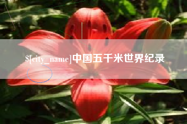 睢县中国五千米世界纪录