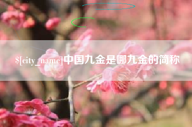 睢县中国九金是哪九金的简称