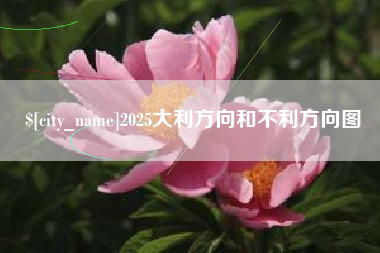 睢县2025大利方向和不利方向图
