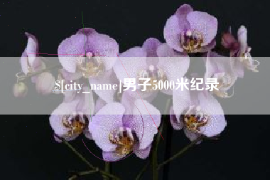 睢县男子5000米纪录