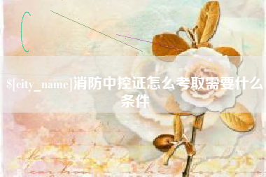 睢县消防中控证怎么考取需要什么条件