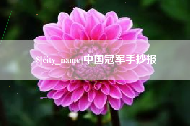 睢县中国冠军手抄报