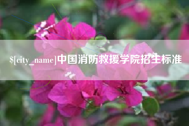 睢县中国消防救援学院招生标准