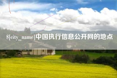 睢县中国执行信息公开网的地点