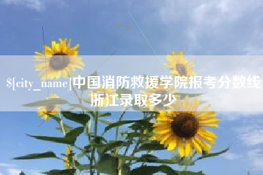 睢县中国消防救援学院报考分数线浙江录取多少
