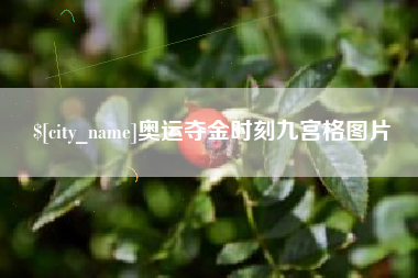 睢县奥运夺金时刻九宫格图片
